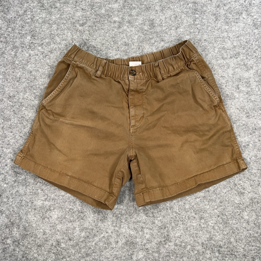 Bearbottom Shorts Mens M Brown Chino Elastic Waist Stretch Casual Outdoor 28x5